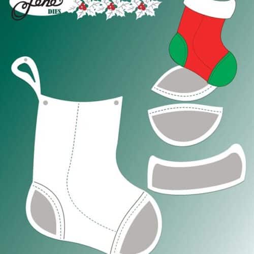 BY Lene Dies "XL Christmas stockinge" BLD1878
