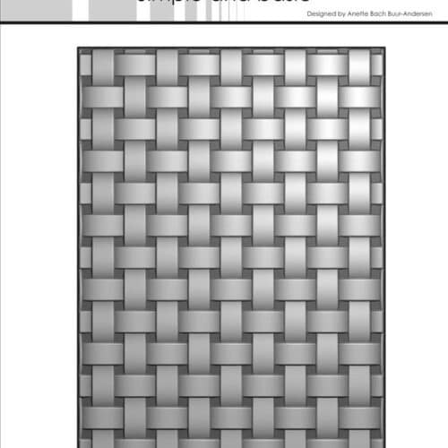 Simple and Basic 3D Embossingfolder "Basket Wave" SBE004