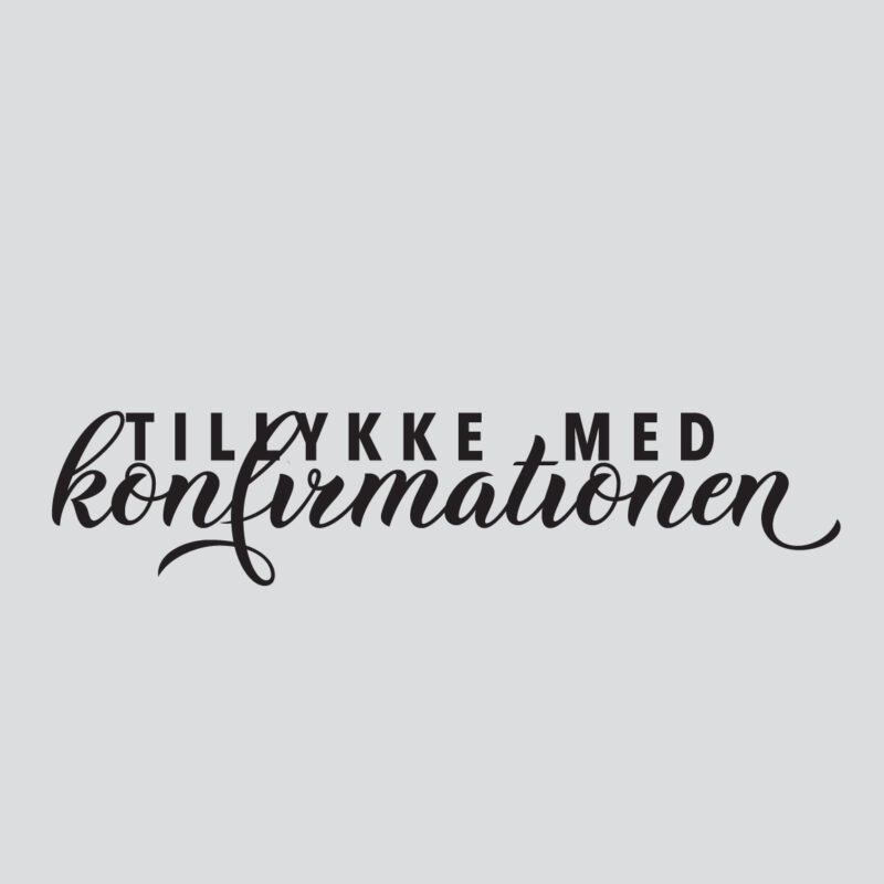 Tillykke med konfirmationen  Clear Stamp